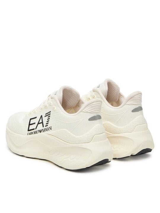 EA7 Ea7 Erkek Rahat ve Yüksek Taban Nefes Alabilen Üst Yüzeyli Beyaz-Siyah Sneaker X8X245 XK442-MZ212
