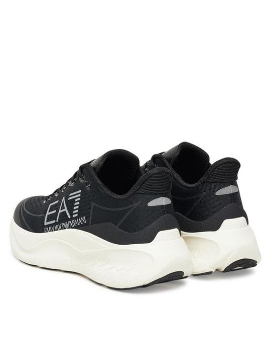 EA7 Ea7 Erkek Rahat ve Yüksek Taban Nefes Alabilen Üst Yüzeyli Beyaz-Siyah Sneaker X8X245 XK442-MZ210