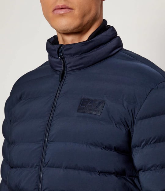 EA7 Ea7 Erkek Regular Fit Fermuar Kapamalı Dik Yaka Uzun Kollu Lacivert Ceket 7M000684 AF15953-UB102