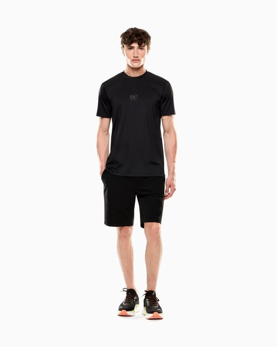 EA7 Ea7 Erkek Slim Fit Teknik Kumaşlı Siyah Şort 7M000194 AF14589-UC001