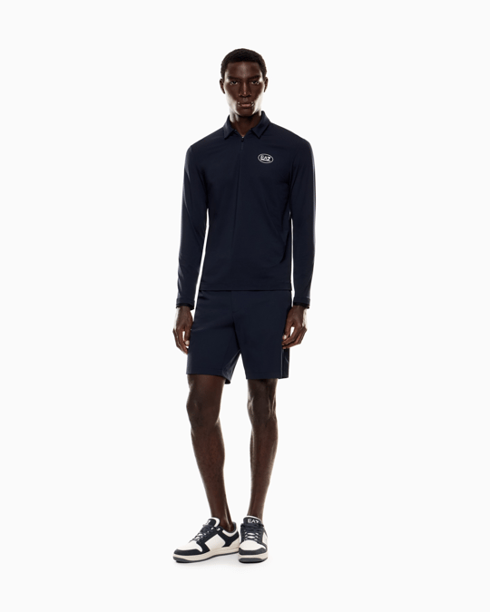 EA7 Ea7 Erkek Slim Fit Teknik Kumaşlı Lacivert Şort 7M000194 AF14589-UB102