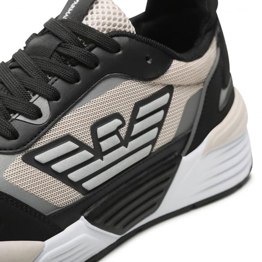 Ea7 Ea7 Kadın Bağcıklı Logolu Günlük Kullanım Normal Kalıp Bej Sneaker X8X070 XK165-R363