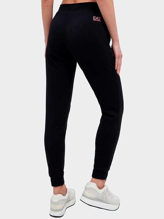 Ea7 Ea7 Kadın Beli Lastikli Uzun Boy Logo Detaylı Siyah Pantolon 3RTP65 TJCQZ-0216