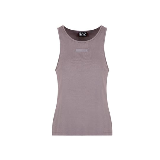 Ea7 Ea7 Kadın Normal Kesim Halter Yaka Dokuma Kumaş Antrasit T-Shirt 7W000251 AF12956-U6278