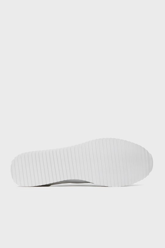 Ea7 Ea7 UNISEX Fileli Şerit Logolu Bağıcıklı Beyaz-Altın Sneaker X8X027 XK050-Q597
