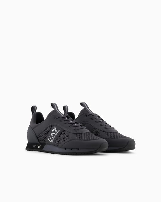 Ea7 Ea7 Unısex Fileli Şerit Logolu Bağıcıklı Gri1 Sneaker X8X027 XK050-D186