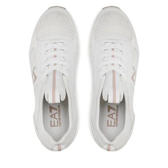 Ea7 Ea7 UNISEX Fileli Şerit Logolu Bağıcıklı Beyaz Sneaker X8X027 XK050-S299