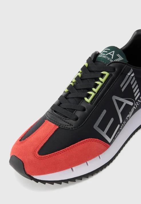 EA7 Ea7 Unısex Kalın Rahat Taban Logo Desenli Süet Detaylı Çok Renkli Sneaker 7X000541 AF18609-MZ329