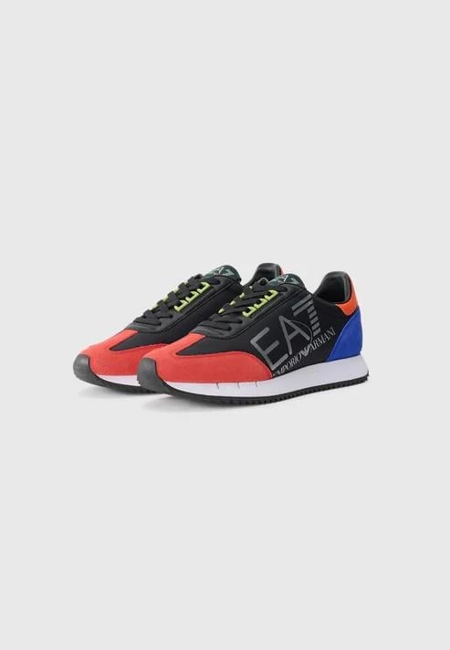 EA7 Ea7 Unısex Kalın Rahat Taban Logo Desenli Süet Detaylı Çok Renkli Sneaker 7X000541 AF18609-MZ329