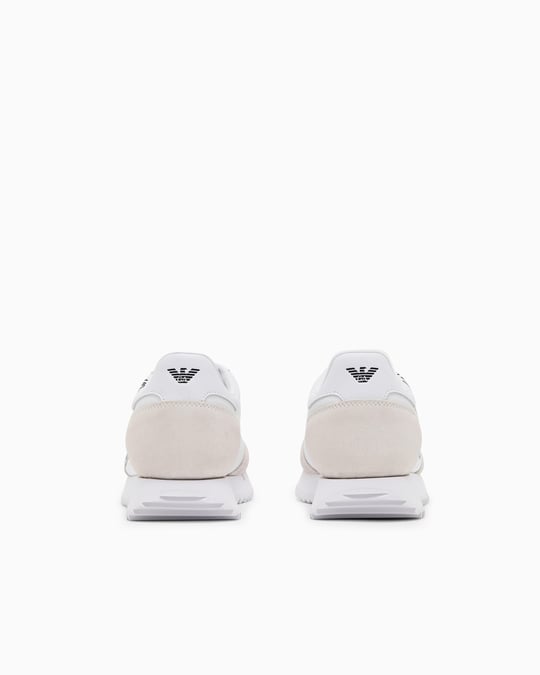 Ea7 Ea7 Unısex Marka Logolu Rahat Taban Bağıcıklı Beyaz-Siyah Sneaker X8X101 XK257-U426