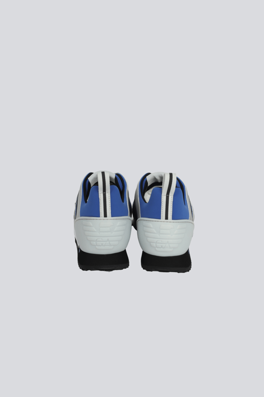EA7 Ea7 Unısex Nefes Alabilen File Detaylı Rahat Taban Kartal Logo Motifli Mavi-Gri Sneaker 7X000334 AF18610-MZ585