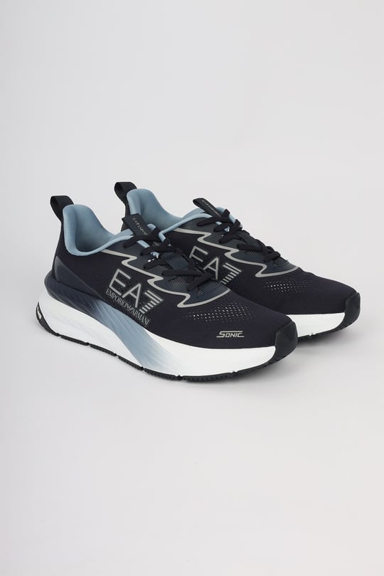 EA7 Ea7 Unısex Rahat Taban Düşük Bilekli Logo Detaylı Lacivert Sneaker 7X000603 AF22914-MZ869