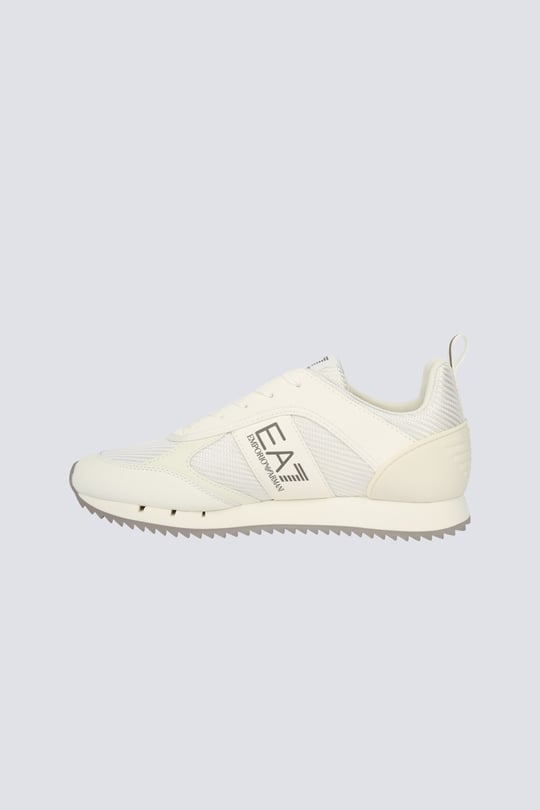 EA7 Ea7 Unısex Rahat Taban Nefes Alabilen File Detaylı Kartal Motifli Ekru Sneaker 7X000337 AF18613-M0380