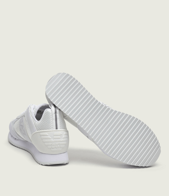 EA7 Ea7 Unısex Rahat Taban Nefes Alabilen File Detaylı Kartal Motifli Beyaz Sneaker 7X000337 AF18613-M0196