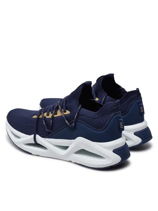 Ea7 Ea7 Unısex Yüksek Taban Bağcıklı Rahat Siyah-Altın Sneaker X8X087 XK227-U043