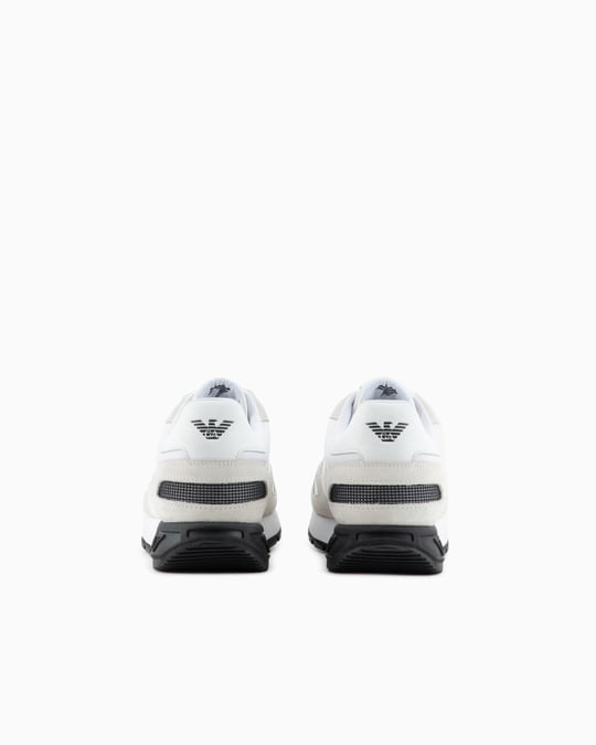 Ea7 Ea7 Unısex Yuvarlak Burunlu Fileli Kumaş Logolu Beyaz Sneaker X8X151 XK354-S271