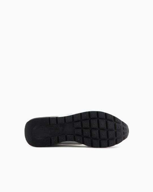 Ea7 Ea7 Unısex Yuvarlak Burunlu Fileli Kumaş Logolu Beyaz Sneaker X8X151 XK354-S271