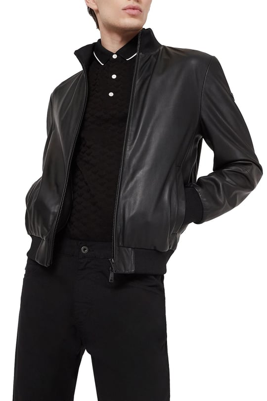 Emporio Armani Emporıo Armani Erkek %100 Pamuk Jersey Kumaş Marka Logolu Siyah1 Polo Yaka T-Shirt 8N1FP0 1JHWZ-SİYAH