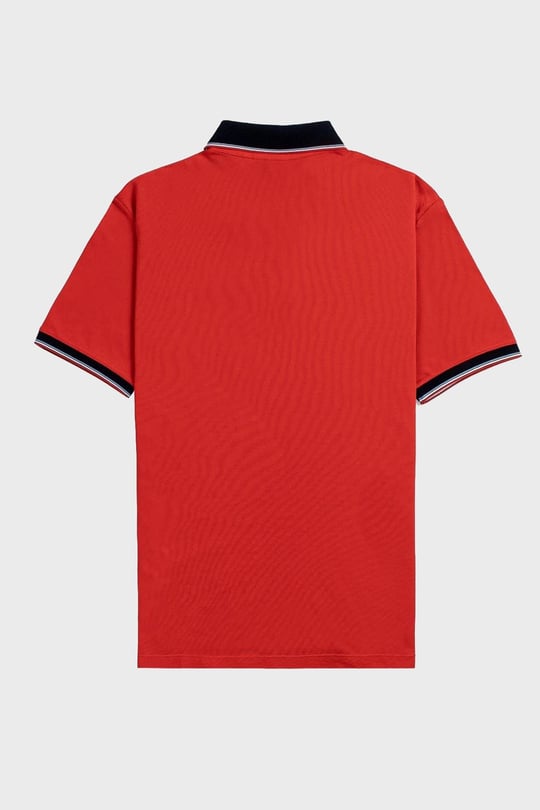 Emporio Armani Emporıo Armani Erkek %100 Pamuklu Logolu Kısa Kollu Kırmızı1 Polo Yaka T-Shirt 3R1F70 1JTKZ-0278