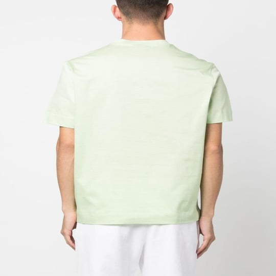 Emporio Armani Emporıo Armani Erkek %100 Pamuk Jersey Kumaş Marka Logolu Yeşil T-Shirt 3R1TU1 1JSAZ-0594