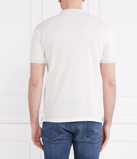 Emporio Armani Emporıo Armani Erkek %100 Pamuklu Logolu Kısa Kollu Beyaz Polo Yaka T-Shirt 3R1F75 1JTKZ-0101