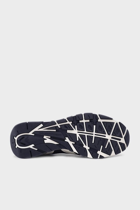 Emporio Armani Emporıo Armani Erkek Bağcıklı Marka Logolu Spor Stil Lacivert Sneaker X4X642 XN951-S161