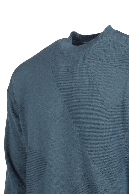Emporio Armani Emporıo Armani Erkek Basic Uzun Kollu Logo Nakışlı Yeşil1 Kazak 6R1MX4 1MFVZ-F937