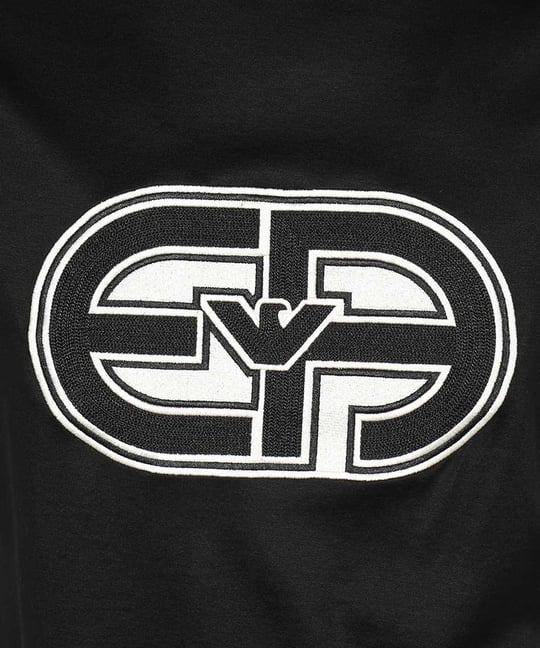 Emporio Armani Emporıo Armani Erkek Baskılı Regular Fit Pamuklu Siyah T-Shirt 3R1TV4 1JUVZ-0999