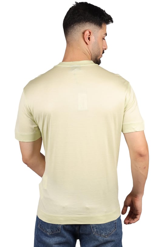 Emporio Armani Emporıo Armani Erkek Baskılı Regular Fit Pamuklu Bej T-Shirt 3R1TV4 1JUVZ-0594