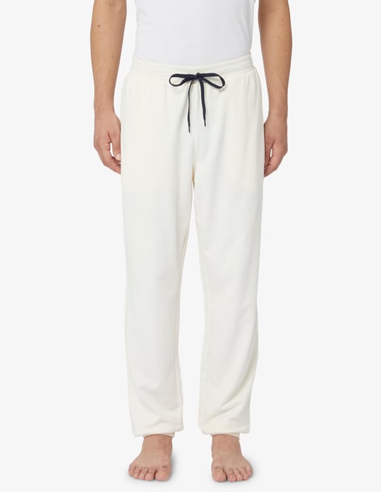 Emporio Armani Emporıo Armani Erkek Beli Lastikli Logolu Rahat Kesim Beyaz Pantolon 111690 3F573-12311