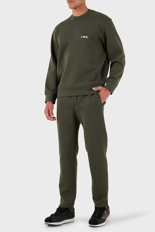 Emporio Armani Emporıo Armani Erkek Bisiklet Yaka Uzun Kol Pamuklu Regular Fit Yeşil Sweatshirt EM002919 AF10013-U8120