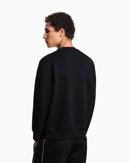 Emporio Armani Emporıo Armani Erkek Bisiklet Yaka Uzun Kol Pamuklu Regular Fit Siyah Sweatshirt EM002919 AF10013-UC001
