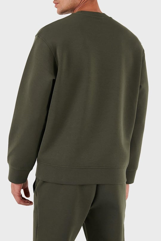 Emporio Armani Emporıo Armani Erkek Bisiklet Yaka Uzun Kol Pamuklu Regular Fit Yeşil Sweatshirt EM002919 AF10013-U8120