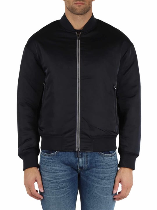 Emporio Armani Emporıo Armani Erkek Çift Taraflı Dik Yaka Arkası Marka Logolu Uzun Kollu Gri Mont 6D1B71 1NUAZ-06K3