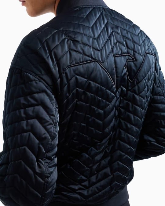 Emporio Armani Emporıo Armani Erkek Çift Taraflı Dik Yaka Arkası Marka Logolu Uzun Kollu Lacivert Mont 6D1B71 1NUAZ-0920