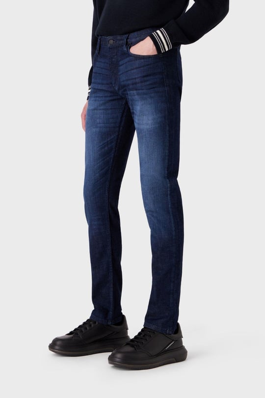 Emporio Armani Emporıo Armani Erkek Denim Kumaş  Normal Bel Düz Model Lacivert Jeans 6R1J75 1D09Z-0941