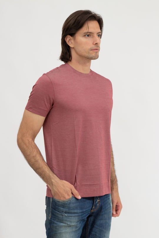Emporio Armani Emporıo Armani Erkek Desenli Yuvarlak Yaka Kısa Kollu Kırmızı T-Shirt 3K1TA7 1JSKZ-303