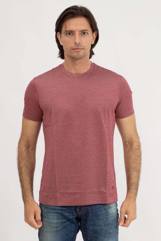 Emporio Armani Emporıo Armani Erkek Desenli Yuvarlak Yaka Kısa Kollu Kırmızı T-Shirt 3K1TA7 1JSKZ-303