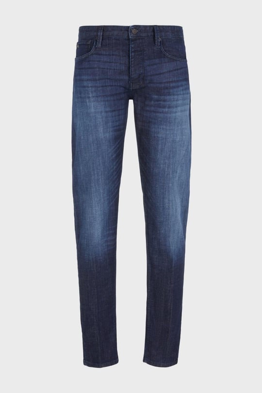 Emporio Armani Emporıo Armani Erkek Denim Kumaş  Normal Bel Düz Model Lacivert Jeans 6R1J75 1D09Z-0941