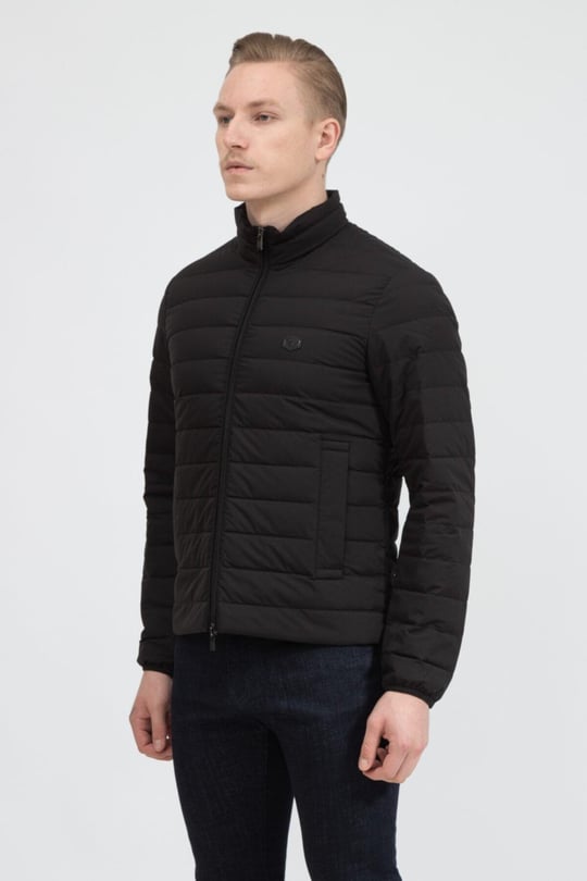 Emporio Armani Emporıo Armani Erkek Dik Yaka Cepli Şişme Siyah1 Mont 8N1BQ2 1NLRZ-SIYAH