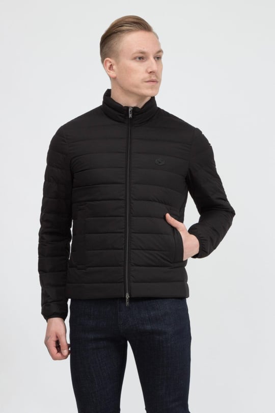 Emporio Armani Emporıo Armani Erkek Dik Yaka Cepli Şişme Siyah1 Mont 8N1BQ2 1NLRZ-SIYAH