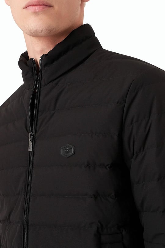 Emporio Armani Emporıo Armani Erkek Dik Yaka Cepli Şişme Siyah Mont 8N1BQ2 1NLRZ-0999