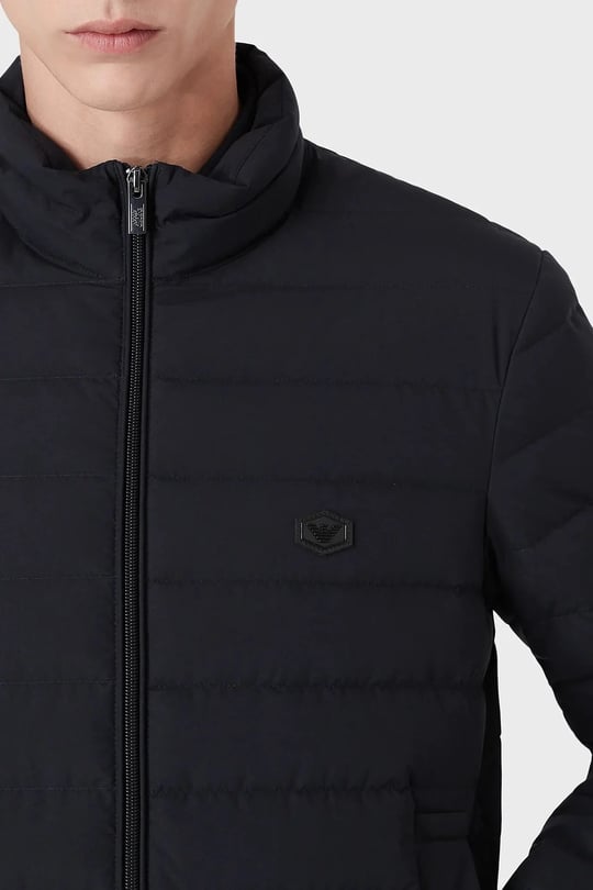 Emporio Armani Emporıo Armani Erkek Dik Yaka Cepli Şişme Lacivert Ceket 8N1BQ2 1NLRZ-0920