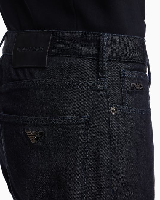 Emporio Armani Emporıo Armani Erkek Dokuma Kumaş  Normal Bel  Düz Model Mavi Jeans EM000121 AF22814-MB001