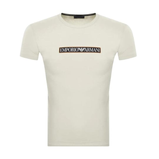 Emporio Armani Emporıo Armani Erkek Dokuma Bisiklet Yaka Kısa Kollu Günlük Bej T-Shirt 111035 3F517-12311