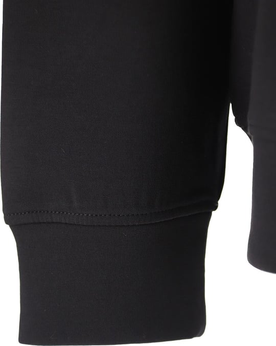 Emporio Armani Emporıo Armani Erkek Dokuma Kumaş Düz Bisiklet Yaka Siyah Sweatshirt 6R1MG7 1JHSZ-00B0