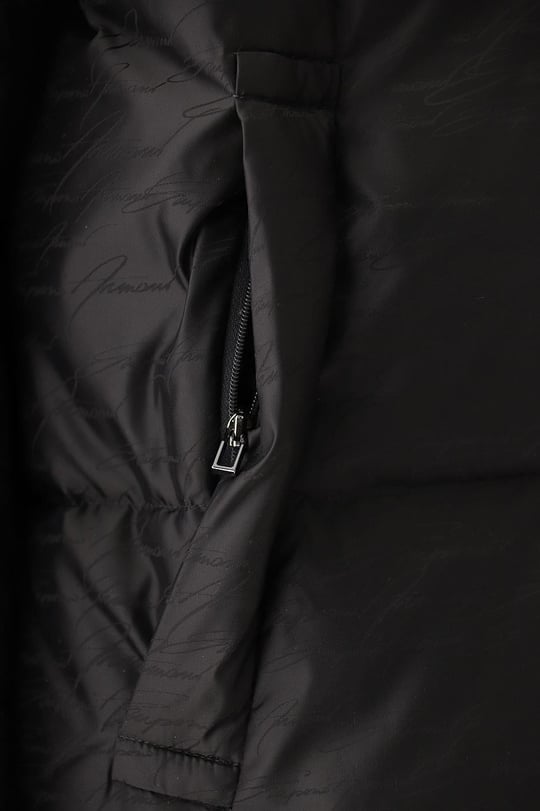 Emporio Armani Emporıo Armani Erkek Dokuma Kumaş Dik Yaka Fermuarlı Siyah Mont 6R1B65 1NVSZ-F091