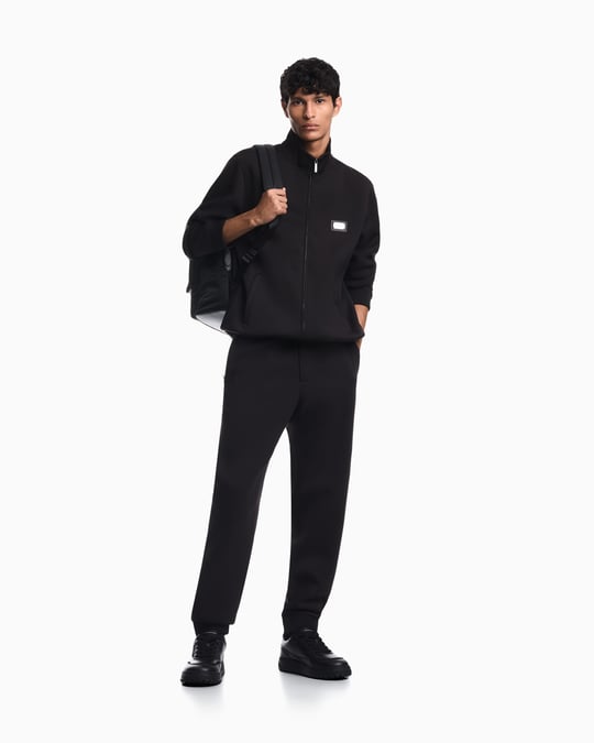 Emporio Armani Emporıo Armani Erkek Dokuma Kumaş  Normal Bel  Düz Model Siyah Eşofman Altı EM007347 AF17545-UC001