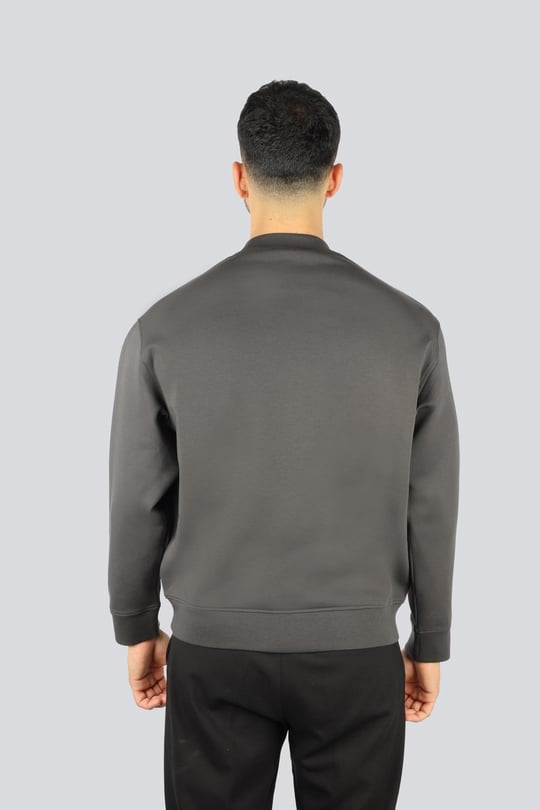 Emporio Armani Emporıo Armani Erkek Fermuarlı ve Kabartmalı Kartal Logolu Regular Fit Kapüşonlu Siyah1 Sweatshirt EM001045 AF100131-U8168