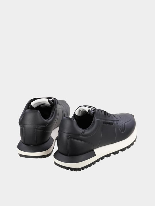 Emporio Armani Emporıo Armani Erkek Kaydırmaz Yüksek Rahat Taban Süet Siyah Sneaker EM003740 AF19726-MC005